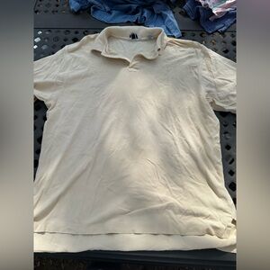 Men's Classic Polo Shirt in Cream